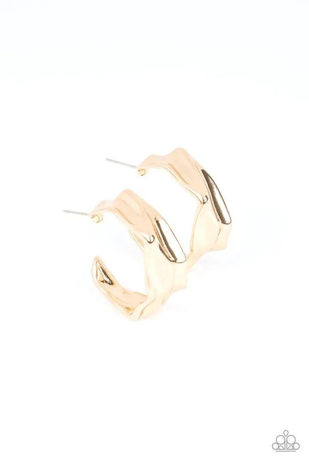 Earrings Paparazzi Earring Cutting Edge Couture Gold Paparazzi Jewelry Earrings Paparazzi Earring Cutting Edge Couture Gold Paparazzi Jewelry