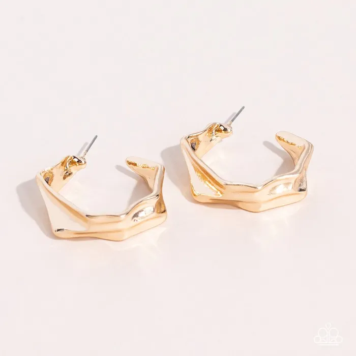 Earrings Paparazzi Earring Cutting Edge Couture Gold Paparazzi Jewelry Earrings Paparazzi Earring Cutting Edge Couture Gold Paparazzi Jewelry