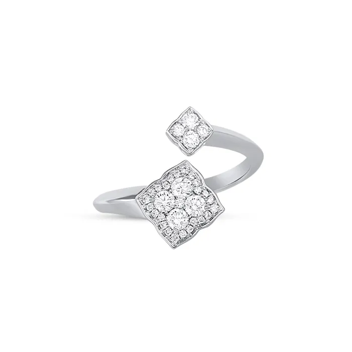 Frederic Sage 14K White Gold Fleur Split Diamond Ring Frederic Sage Rings Frederic Sage 14K White Gold Fleur Split Diamond Ring Frederic Sage Rings