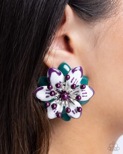 Paparazzi Earring Dimensional Dowry Earrings Paparazzi Jewelry Earrings