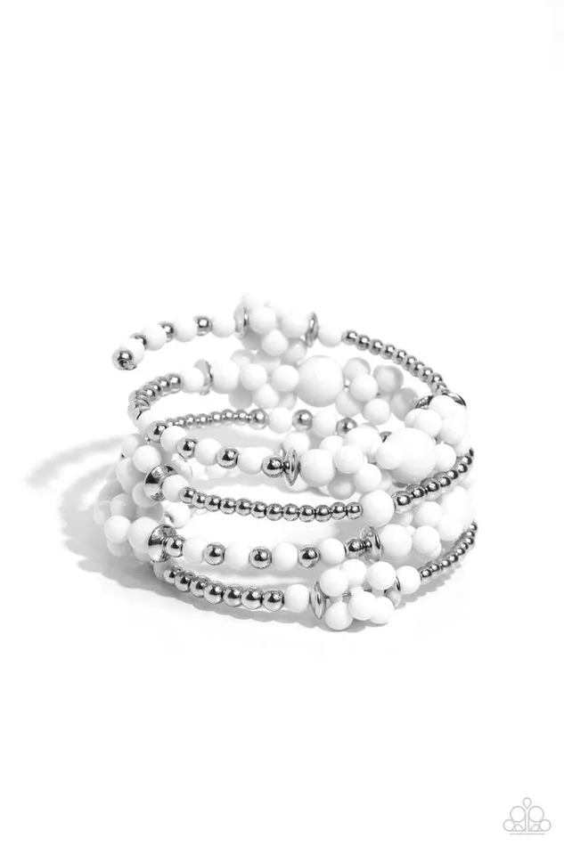 Paparazzi Jewelry Bracelets Paparazzi Bracelet Compelling Clouds White Paparazzi Jewelry Bracelets Paparazzi Bracelet Compelling Clouds White