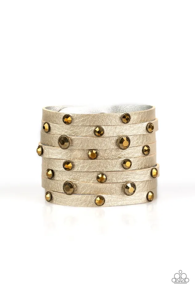 Paparazzi Jewelry Bracelets Paparazzi Bracelet GoGetter Glamorous Brass