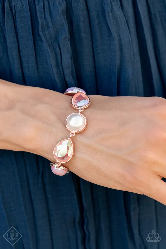 Paparazzi Jewelry Bracelets Paparazzi Bracelet Nostalgically Nautical Rose Gold