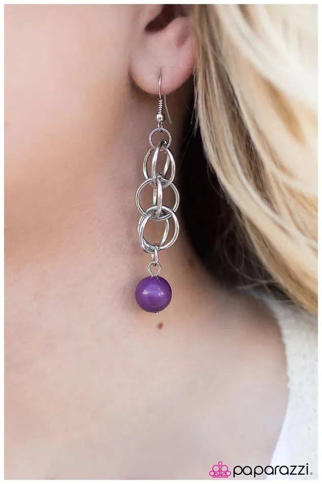 Paparazzi Jewelry Earrings Paparazzi Earring Marvelously Marvelous Purple