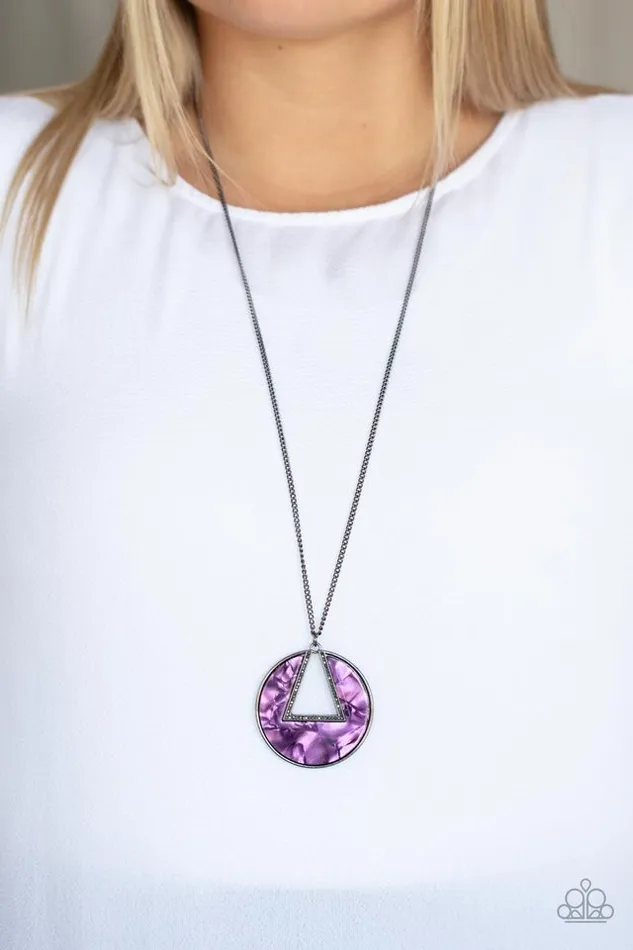 Paparazzi Jewelry Necklaces Paparazzi Necklace Chromatic Couture Purple