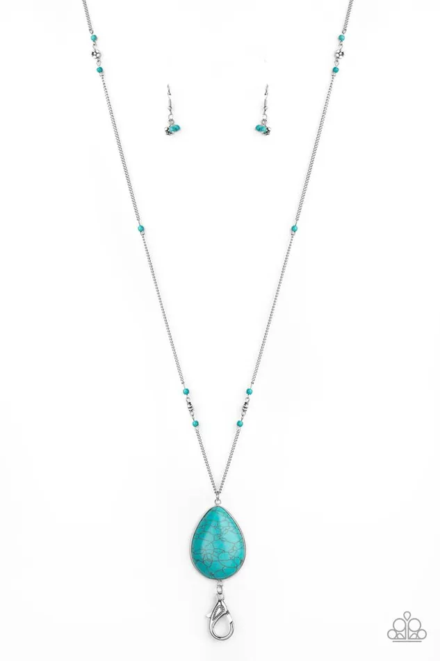 Paparazzi Jewelry Paparazzi Necklace Desert Meadow Blue Necklaces