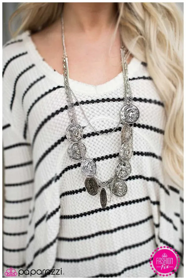 Paparazzi Necklace Lady Liberty Silver Paparazzi Jewelry Necklaces