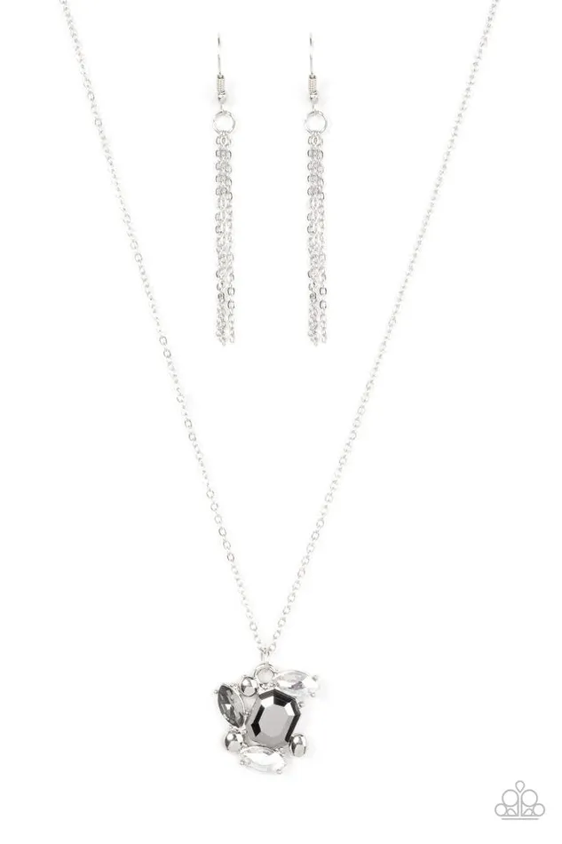 Paparazzi Necklace Prismatic Projection Silver Paparazzi Jewelry Necklaces