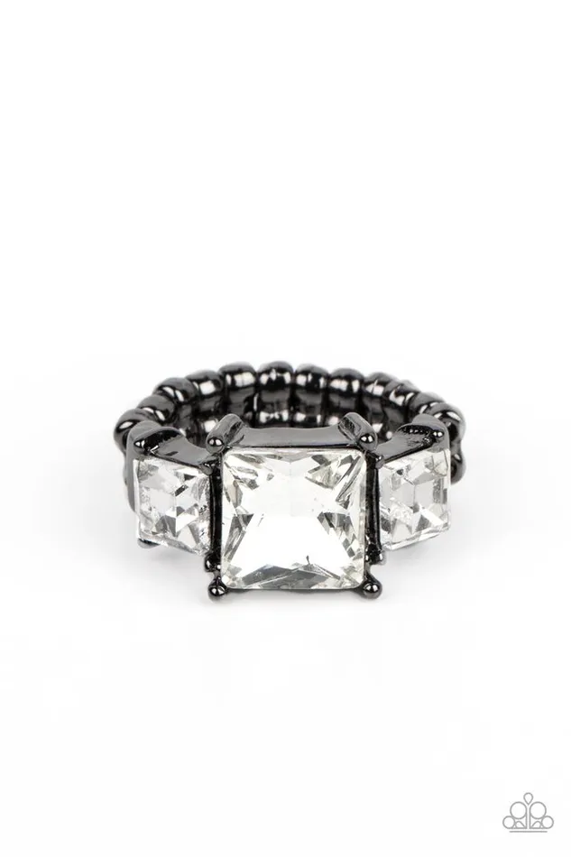 Rings Paparazzi Ring Treasured Twinkle Black Paparazzi Jewelry Rings Paparazzi Ring Treasured Twinkle Black Paparazzi Jewelry