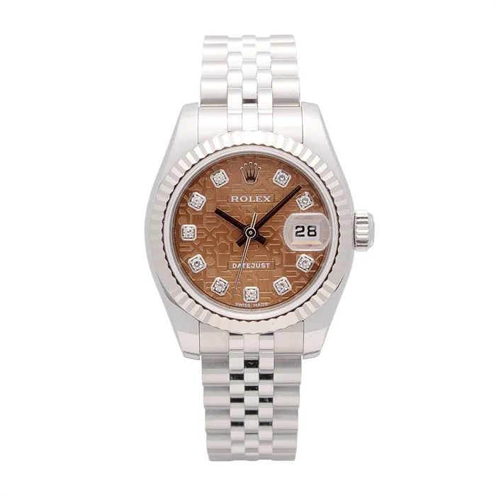 Watches Rolex Datejust 26 Watch SSWG Brown Jubilee Dial Automatic Preowned Preowned Rolex Watches Rolex Datejust 26 Watch SSWG Brown Jubilee Dial Automatic Preowned Preowned Rolex