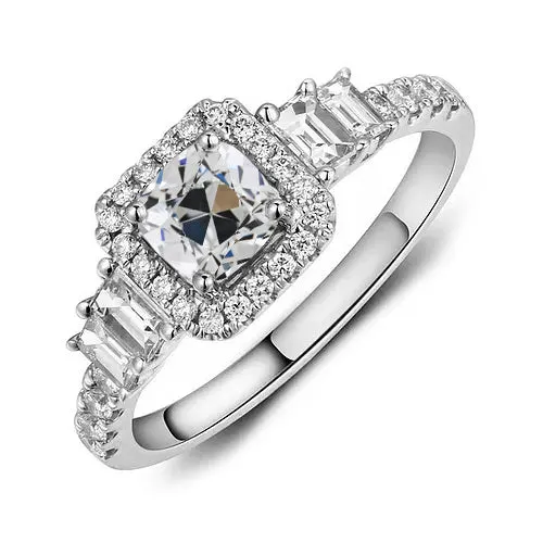 HarryChadEntcom Rings Halo Ring Emerald Cushion Old Miner Natural Earth Mined Diamond 450 Carats Gold HarryChadEntcom Rings Halo Ring Emerald Cushion Old Miner Natural Earth Mined Diamond 450 Carats Gold