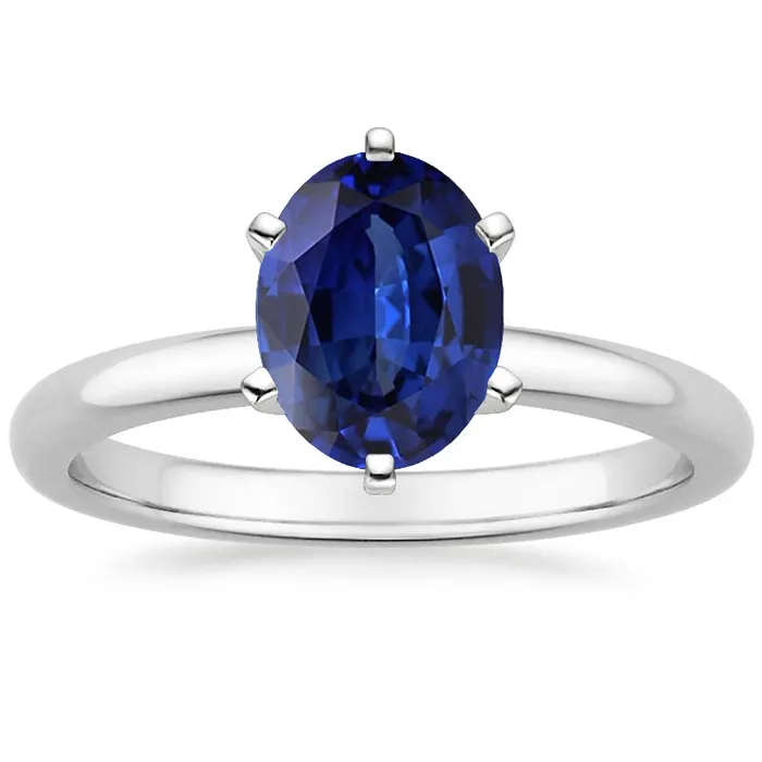 Oval Solitaire Ring Ceylon Sapphire 250 Carats White Gold Prong Set HarryChadEntcom Rings Oval Solitaire Ring Ceylon Sapphire 250 Carats White Gold Prong Set HarryChadEntcom Rings
