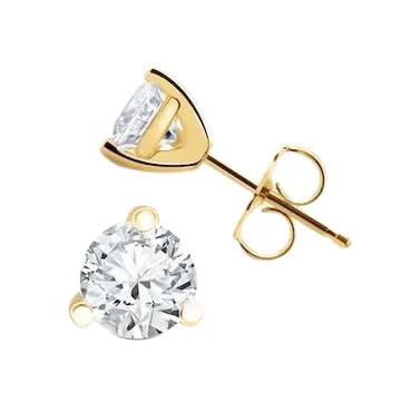 Round Cut 570 Carats Natural Earth Mined Diamonds Lady Studs Earrings Yellow Gold 14K GB Earrings Round Cut 570 Carats Natural Earth Mined Diamonds Lady Studs Earrings Yellow Gold 14K GB Earrings