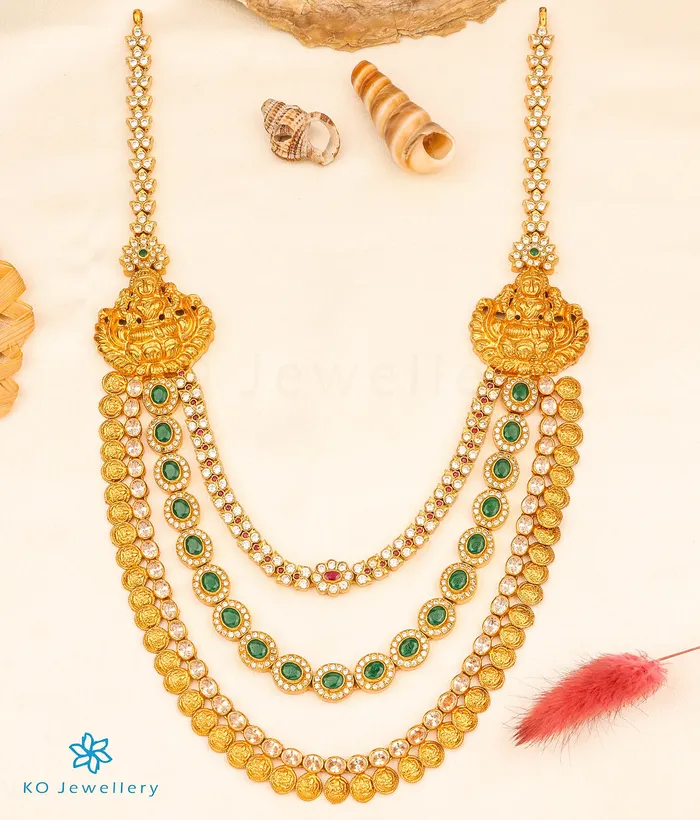 Silversmith Necklaces The Damini Silver Lakshmi Necklace
