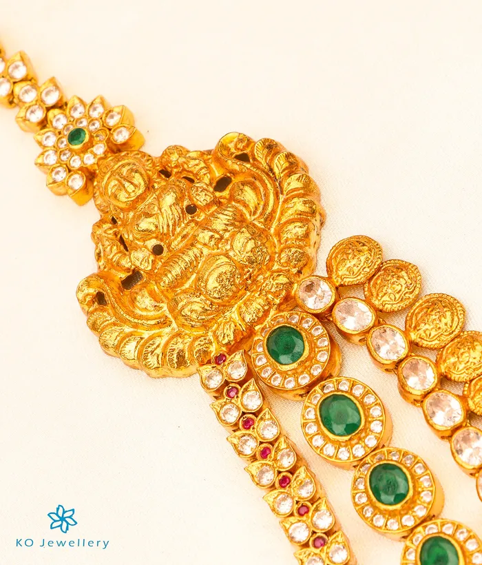 Silversmith Necklaces The Damini Silver Lakshmi Necklace