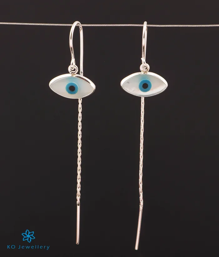 The Protective Evileye Silver Suidhaga Earrings Imported Earrings