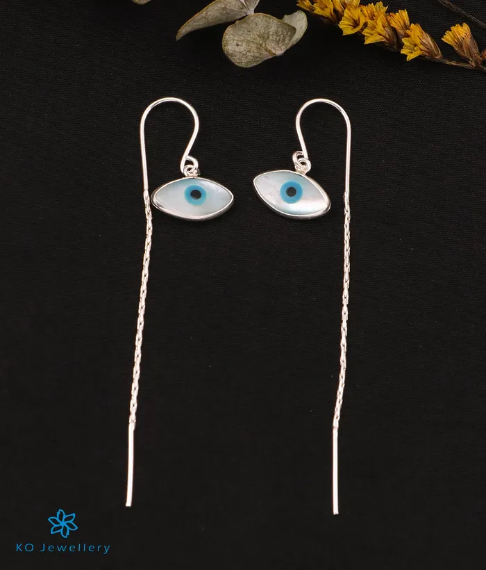 The Protective Evileye Silver Suidhaga Earrings Imported Earrings
