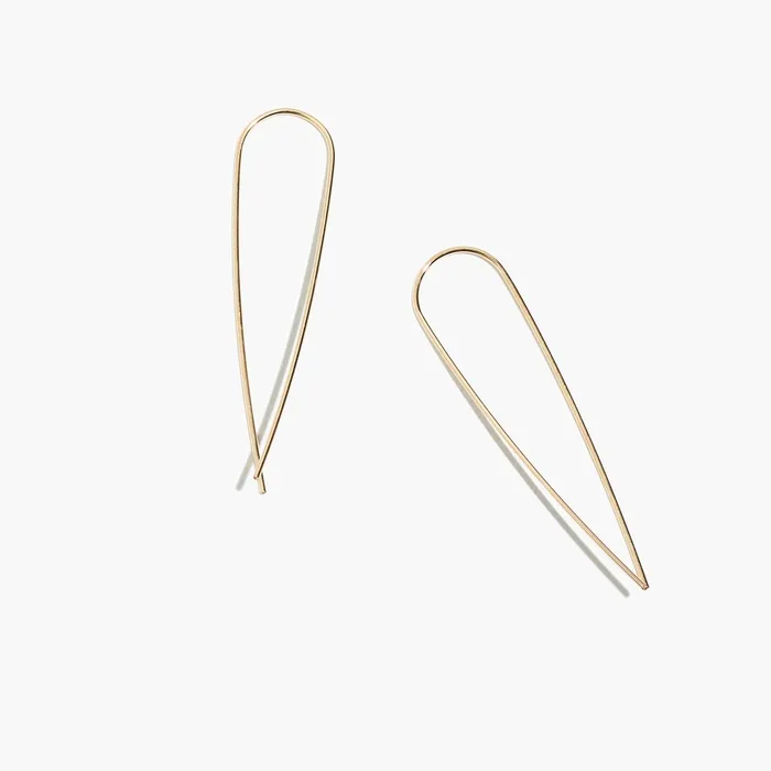 Earrings Sheena Marshall Jewelry Telluride Long Threader Earrings Gold Fill
