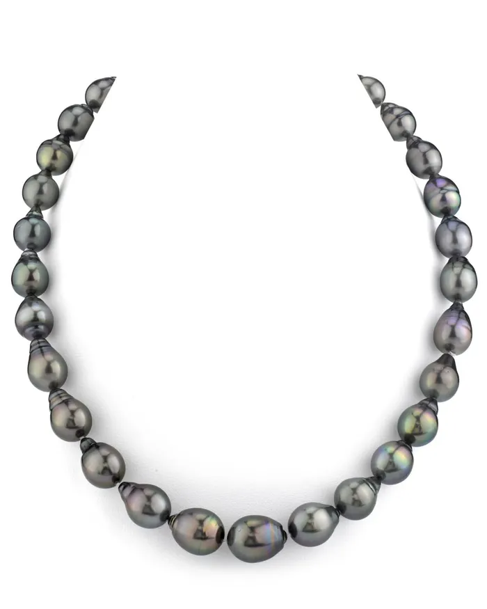 Necklaces SPT 1011mm Tahitian South Sea Pearl DropShape Necklace