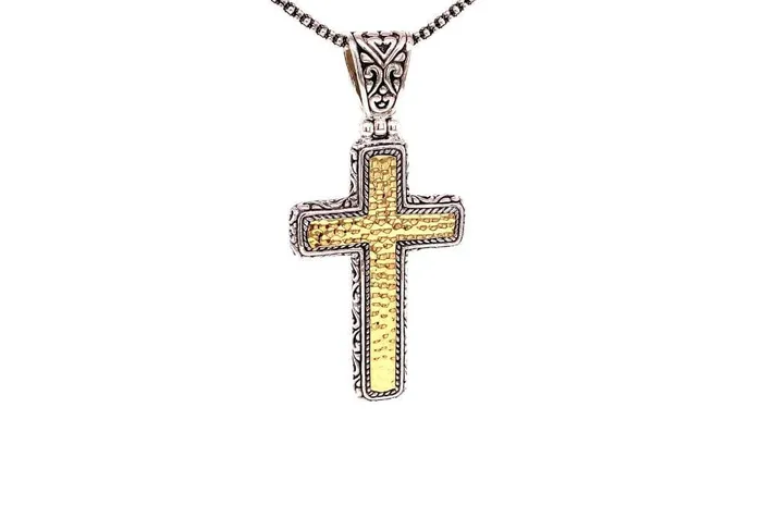 Samuel B Necklaces Petite Reign Cross Pendant