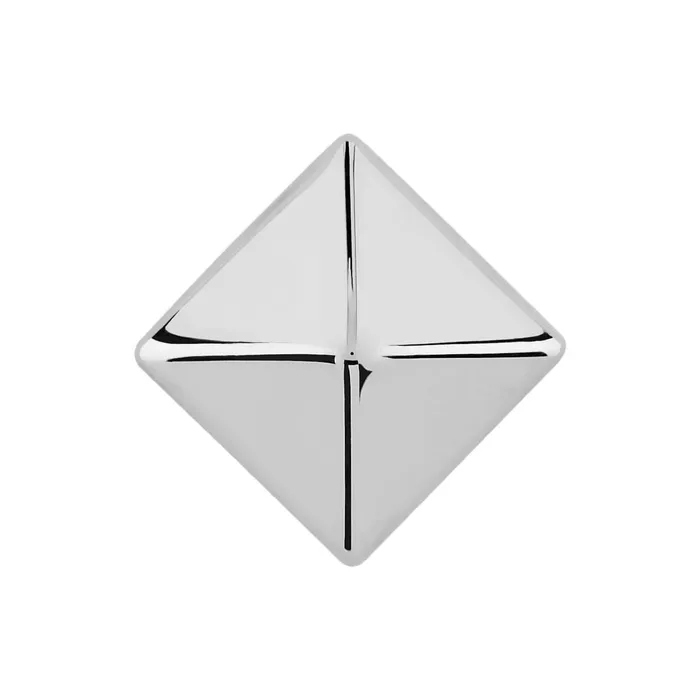 Carla Nancy B Earrings Sterling Silver 8mm Pyramid Post Earrings