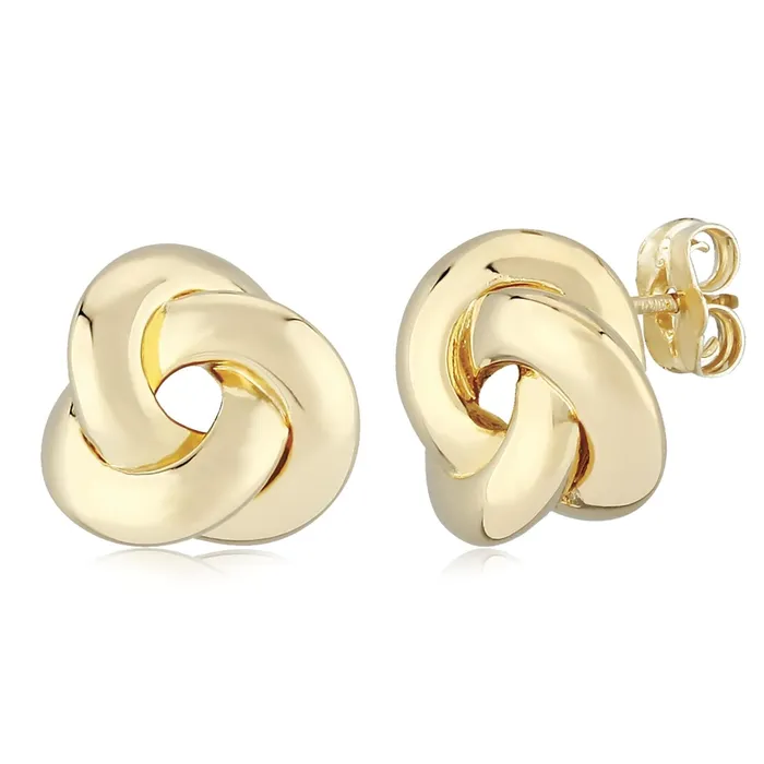 Earrings 14K Gold Small Knot Earrings Carla Nancy B