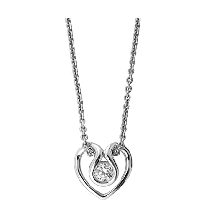 Gems One Necklaces 89 Facet Silver Diamond 18Ctw Pendant