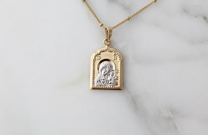 Our Lady of Perpetual Help pendant The Little Catholic Necklaces