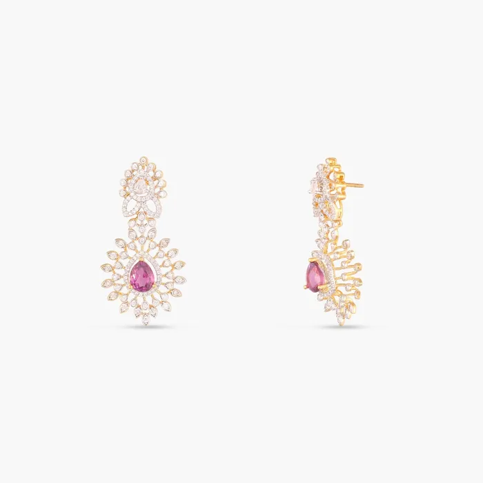 SILVER Pink Serenity MultiLayered Silver CZ Necklace Set Necklaces
