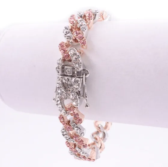 12mm Two Tone Miami Cuban Chain and FREE Bracelet Jewelhery Bracelets