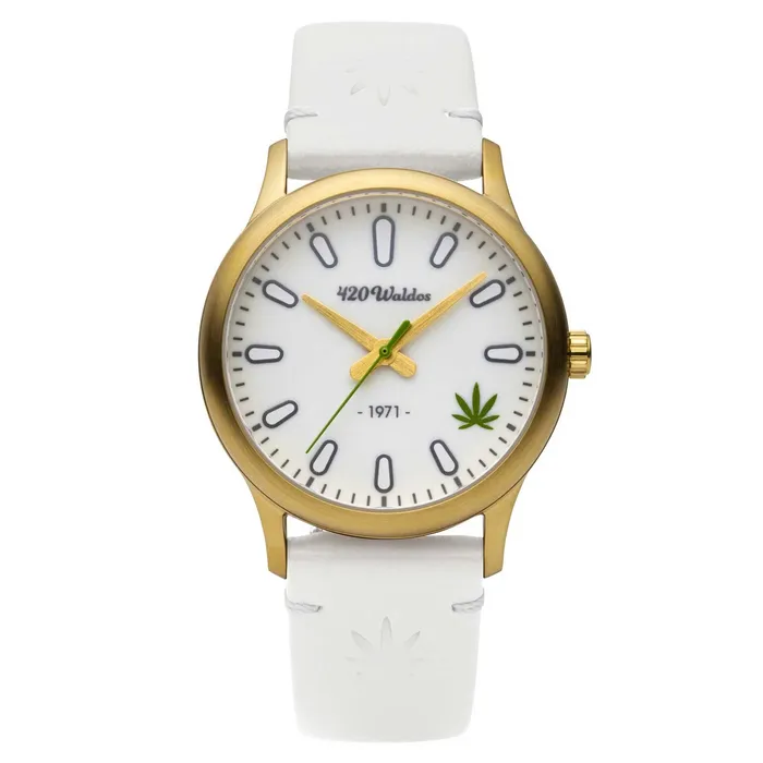 420Waldos Watches 420Waldos Womens Quartz Watch Mary Jane White Dial Genuine Leather Strap W2003 420Waldos Watches 420Waldos Womens Quartz Watch Mary Jane White Dial Genuine Leather Strap W2003