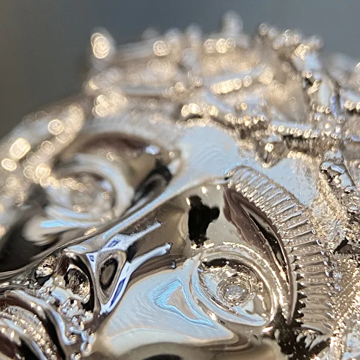 925 Sterling Silver Real VS Diamonds Jesus Head Pendant Medium SZ 175 Bling Cartel Admin Necklaces