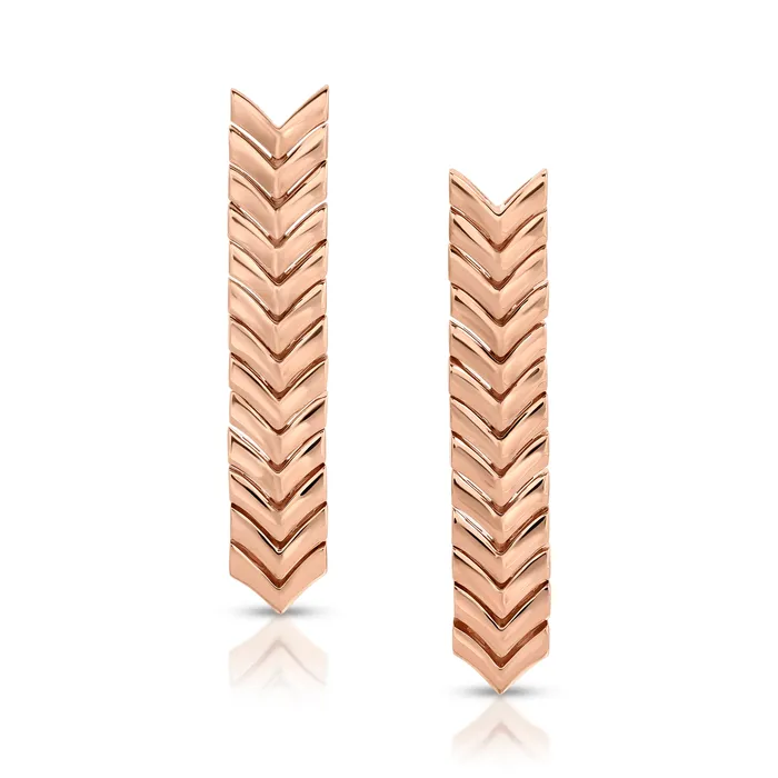 anitako Earrings GOLD ZIPPER DROP EARRINGS