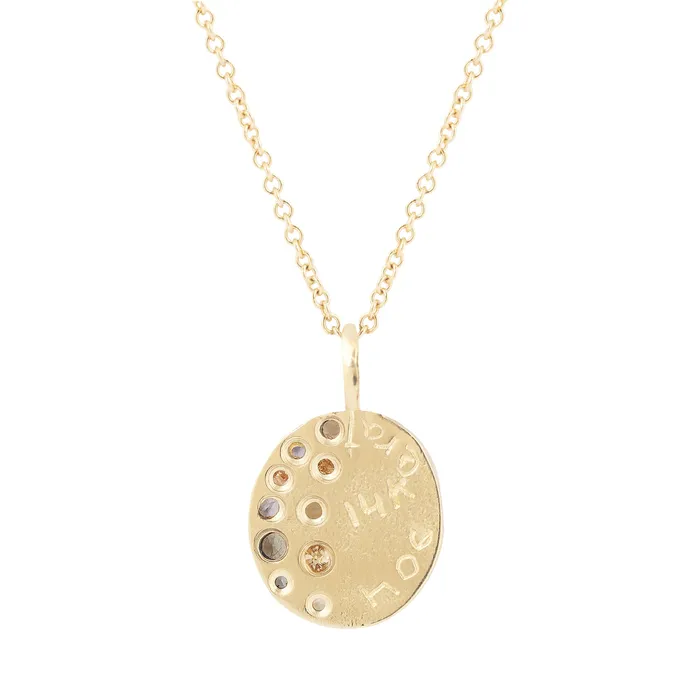 Atelier Narce Necklaces Sapphire Diamond Owl Necklace