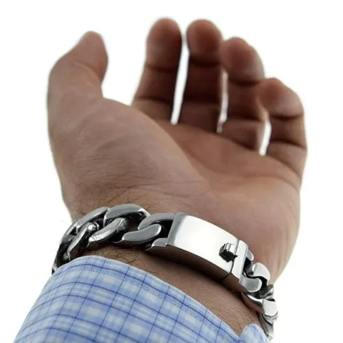 Bling Cartel Admin Bracelets Cuban Link Stainless Steel 15MM x 85 Bracelet