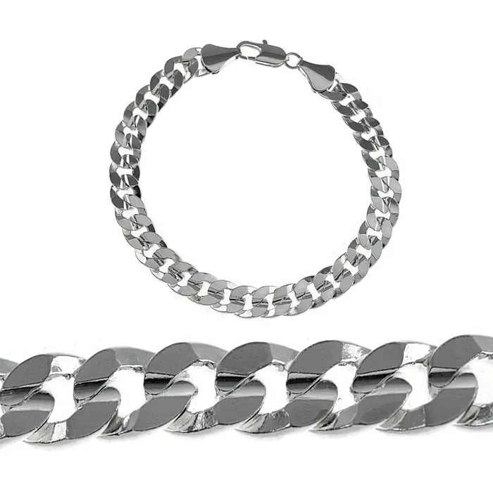 Bling Cartel Admin Cuban Curb Link Silver Tone Bracelet 9MM 9 Inch Bracelets Bling Cartel Admin Cuban Curb Link Silver Tone Bracelet 9MM 9 Inch Bracelets