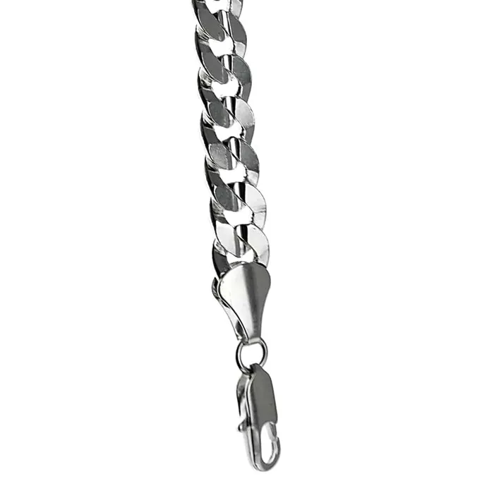 Bling Cartel Admin Cuban Curb Link Silver Tone Bracelet 9MM 9 Inch Bracelets Bling Cartel Admin Cuban Curb Link Silver Tone Bracelet 9MM 9 Inch Bracelets