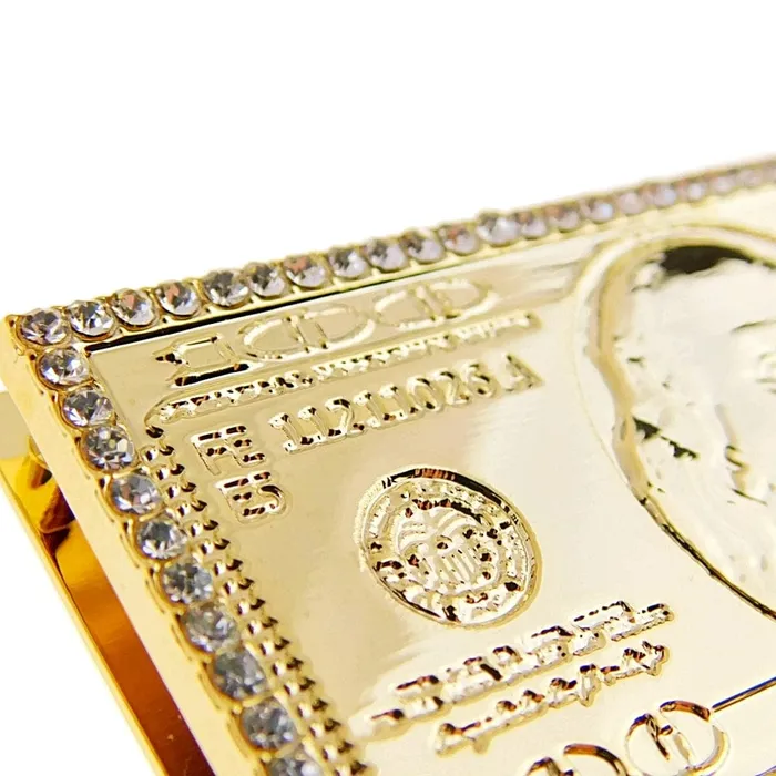 Bling Cartel Admin Necklaces 100 Dollar Bill Pendant 18k Gold Plated Franco Chain Necklace 24 Bling Cartel Admin Necklaces 100 Dollar Bill Pendant 18k Gold Plated Franco Chain Necklace 24