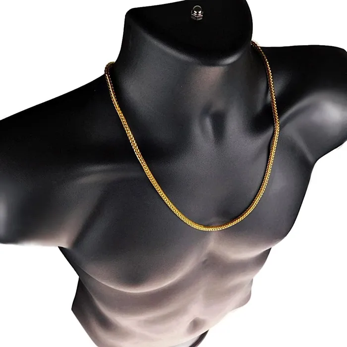 Bling Cartel Admin Necklaces 18k Gold Plated Franco Chain Necklace 4MM 24