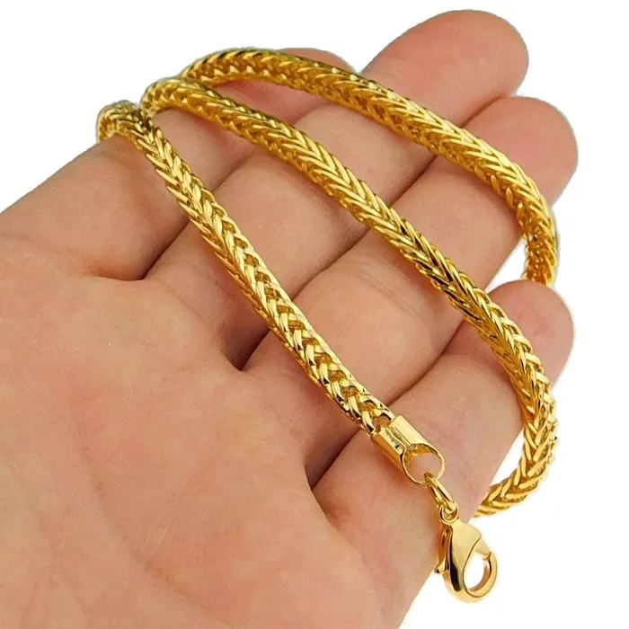 Bling Cartel Admin Necklaces 18k Gold Plated Franco Chain Necklace 4MM 24
