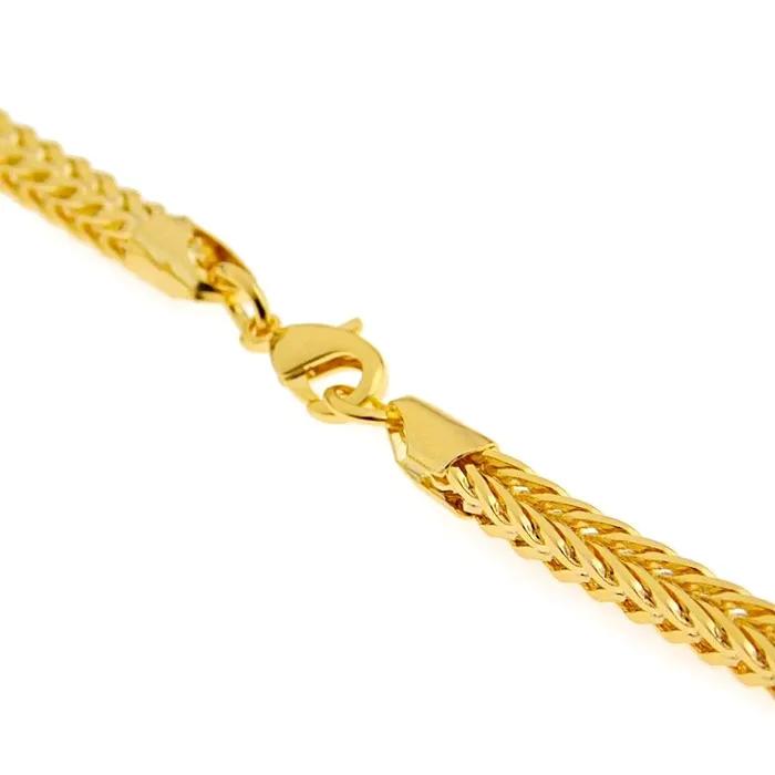 Bling Cartel Admin Necklaces 18k Gold Plated Franco Chain Necklace 4MM 24