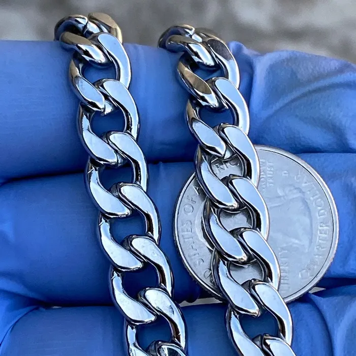 Bling Cartel Admin Necklaces Mens 316L Stainless Steel Cuban Link Chain Necklace 10MM 24