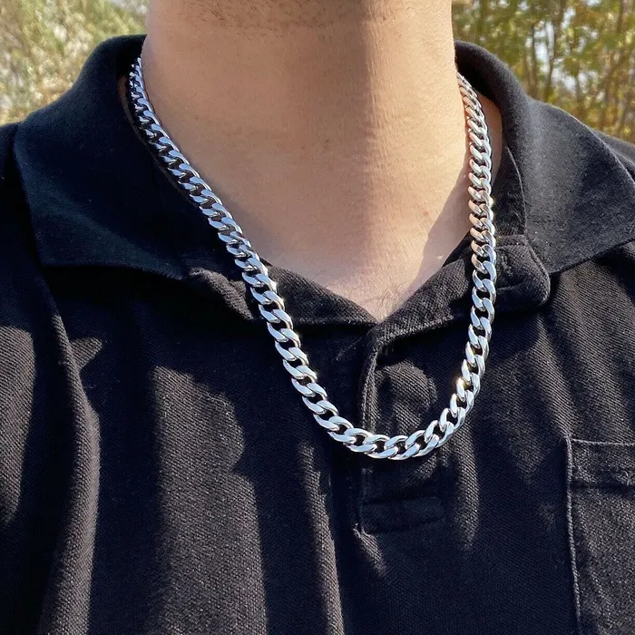 Bling Cartel Admin Necklaces Mens 316L Stainless Steel Cuban Link Chain Necklace 10MM 24