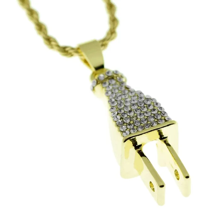 Bling Cartel Admin Necklaces Thick Plug Micro Rope Chain Gold Finish Necklace 24 Bling Cartel Admin Necklaces Thick Plug Micro Rope Chain Gold Finish Necklace 24