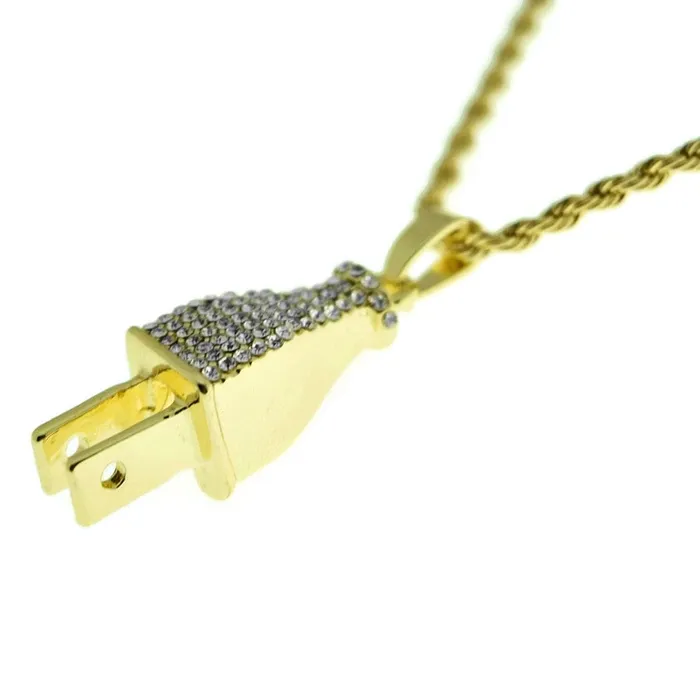 Bling Cartel Admin Necklaces Thick Plug Micro Rope Chain Gold Finish Necklace 24