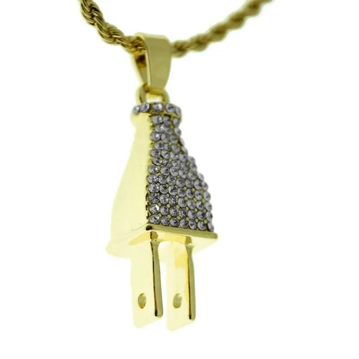 Bling Cartel Admin Necklaces Thick Plug Micro Rope Chain Gold Finish Necklace 24