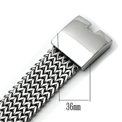 Bracelets Alamode TK451 High polished no plating Stainless Steel Bracelet with No Stone
