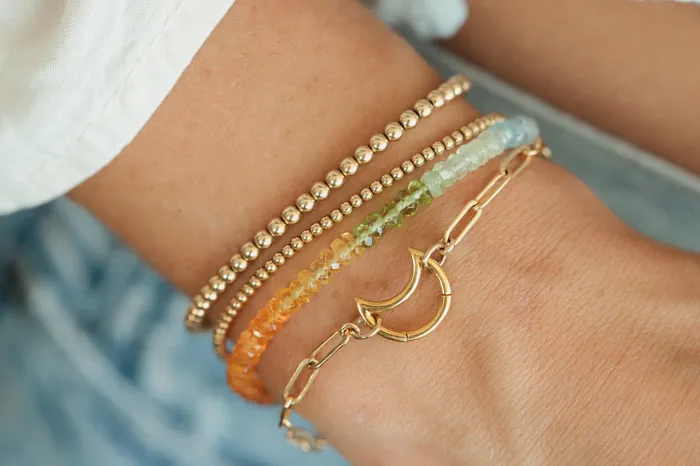 Bracelets Carabiner Paperclip Bracelet Earthly Abundance