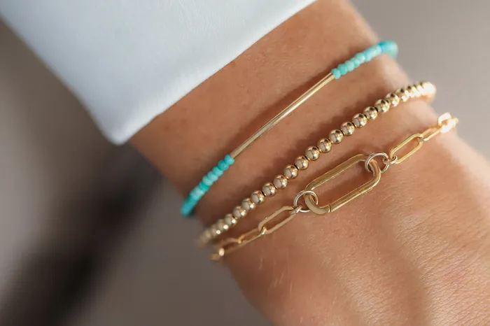 Bracelets Carabiner Paperclip Bracelet Earthly Abundance