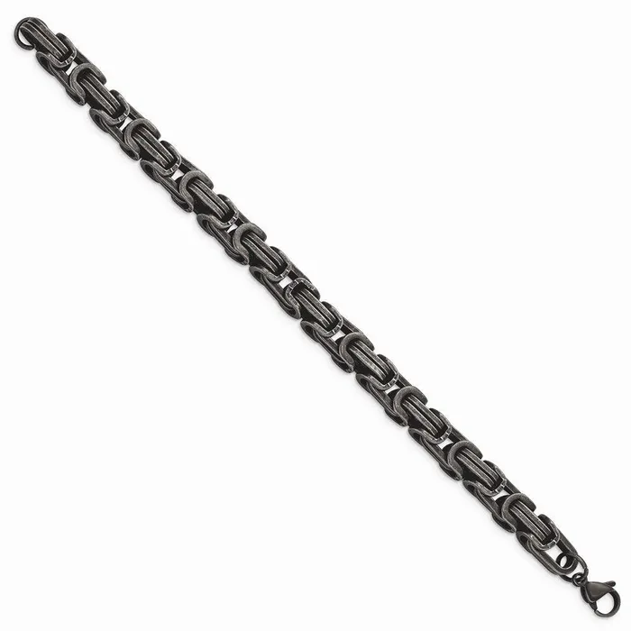 Bracelets Chisel Stainless Steel Antiqued White Bronze Plated 85mm 85in Bracelet Bracelets Chisel Stainless Steel Antiqued White Bronze Plated 85mm 85in Bracelet